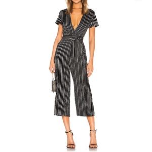 Revolve Privacy Please Jumpsuit black and gold